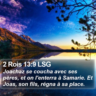 2 Rois 13:9 LSG Bible Verse Image