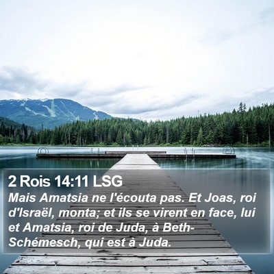 2 Rois 14:11 LSG Bible Verse Image