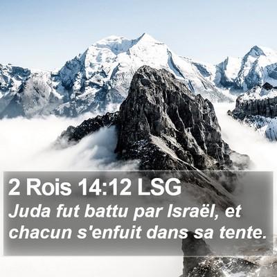 2 Rois 14:12 LSG Bible Verse Image
