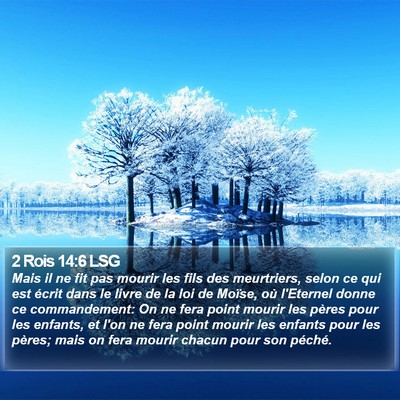 2 Rois 14:6 LSG Bible Verse Image