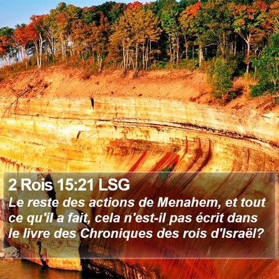 2 Rois 15:21 LSG Bible Verse Image