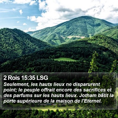 2 Rois 15:35 LSG Bible Verse Image