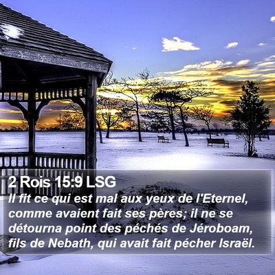 2 Rois 15:9 LSG Bible Verse Image