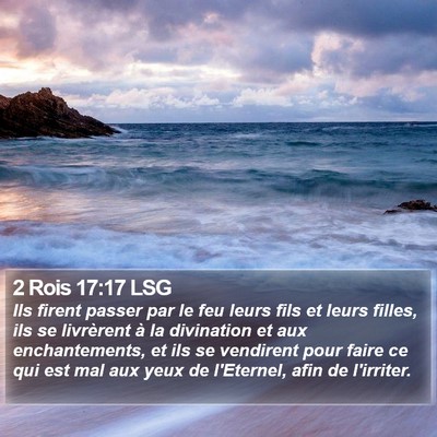2 Rois 17:17 LSG Bible Verse Image