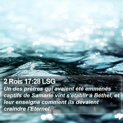2 Rois 17:28 LSG Bible Verse Image