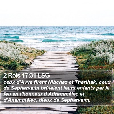 2 Rois 17:31 LSG Bible Verse Image