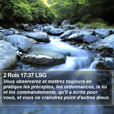 2 Rois 17:37 LSG Bible Verse Image