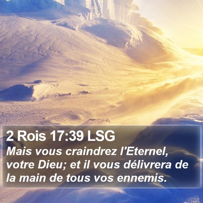 2 Rois 17:39 LSG Bible Verse Image
