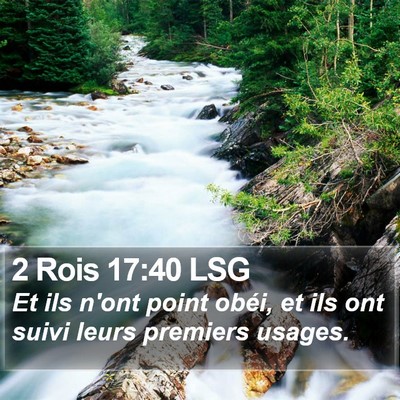 2 Rois 17:40 LSG Bible Verse Image