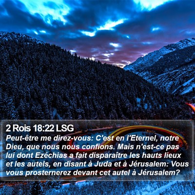 2 Rois 18:22 LSG Bible Verse Image