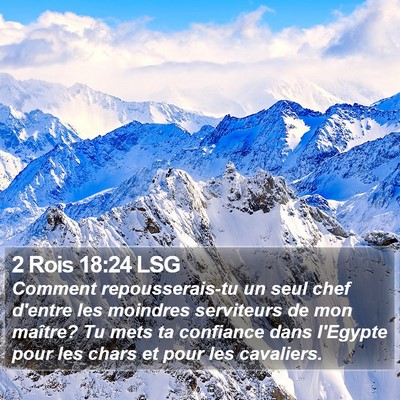 2 Rois 18:24 LSG Bible Verse Image