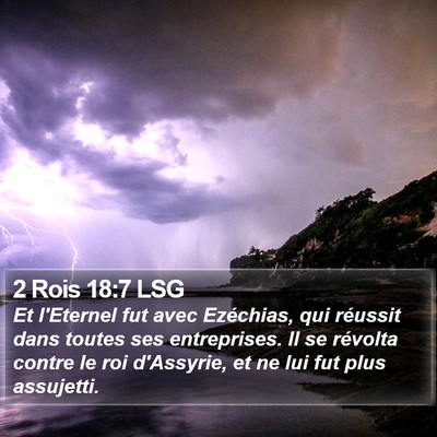 2 Rois 18:7 LSG Bible Verse Image