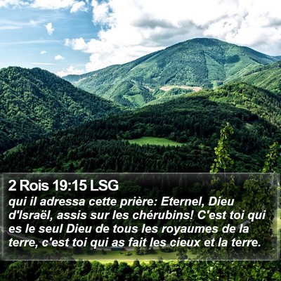 2 Rois 19:15 LSG Bible Verse Image