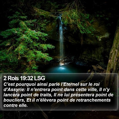 2 Rois 19:32 LSG Bible Verse Image