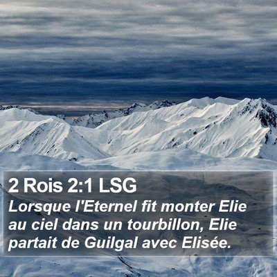 2 Rois 2:1 LSG Bible Verse Image