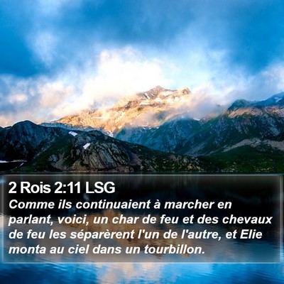 2 Rois 2:11 LSG Bible Verse Image