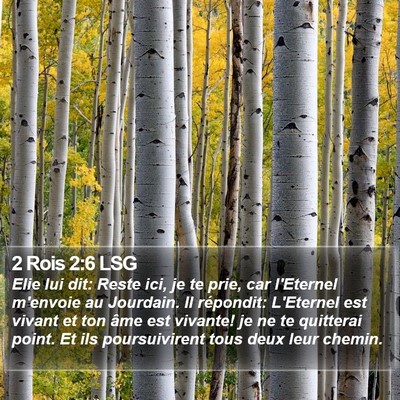 2 Rois 2:6 LSG Bible Verse Image