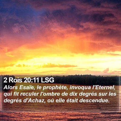 2 Rois 20:11 LSG Bible Verse Image