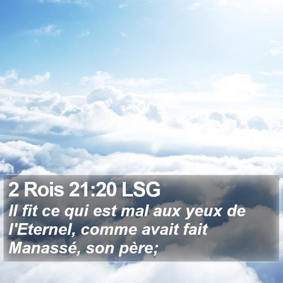 2 Rois 21:20 LSG Bible Verse Image