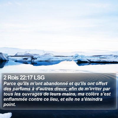 2 Rois 22:17 LSG Bible Verse Image