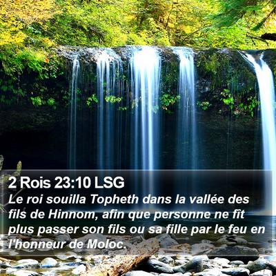 2 Rois 23:10 LSG Bible Verse Image