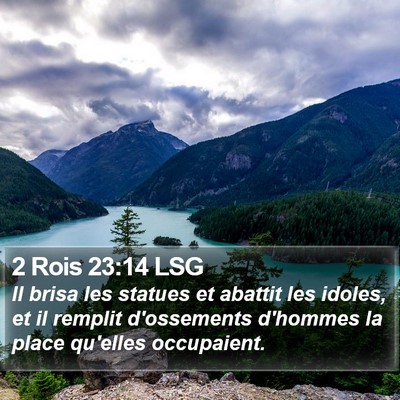 2 Rois 23:14 LSG Bible Verse Image