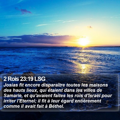 2 Rois 23:19 LSG Bible Verse Image