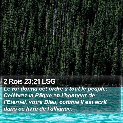 2 Rois 23:21 LSG Bible Verse Image