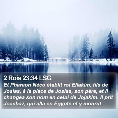 2 Rois 23:34 LSG Bible Verse Image
