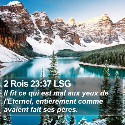 2 Rois 23:37 LSG Bible Verse Image