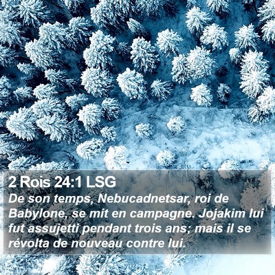 2 Rois 24:1 LSG Bible Verse Image