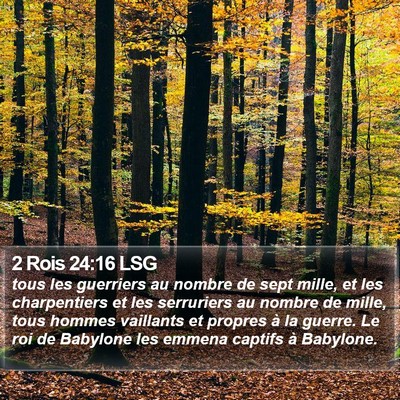 2 Rois 24:16 LSG Bible Verse Image
