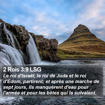 2 Rois 3:9 LSG Bible Verse Image