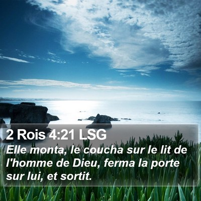2 Rois 4:21 LSG Bible Verse Image
