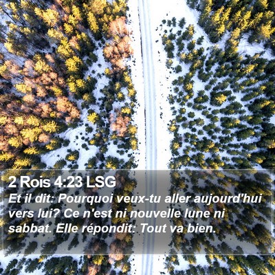 2 Rois 4:23 LSG Bible Verse Image