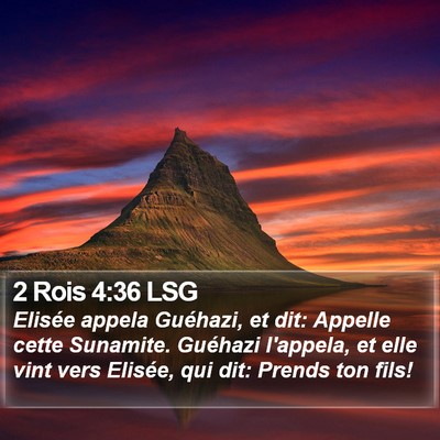 2 Rois 4:36 LSG Bible Verse Image