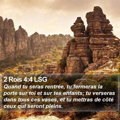 2 Rois 4:4 LSG Bible Verse Image