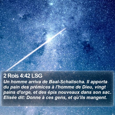 2 Rois 4:42 LSG Bible Verse Image