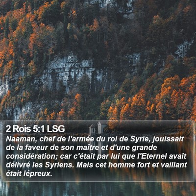2 Rois 5:1 LSG Bible Verse Image