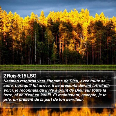 2 Rois 5:15 LSG Bible Verse Image