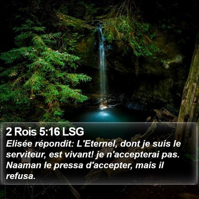 2 Rois 5:16 LSG Bible Verse Image