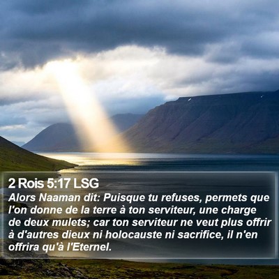 2 Rois 5:17 LSG Bible Verse Image