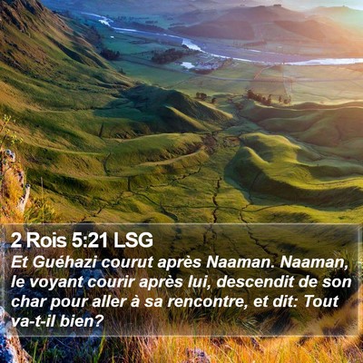 2 Rois 5:21 LSG Bible Verse Image