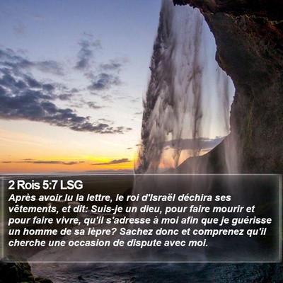 2 Rois 5:7 LSG Bible Verse Image