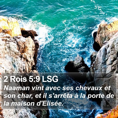 2 Rois 5:9 LSG Bible Verse Image