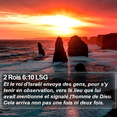 2 Rois 6:10 LSG Bible Verse Image