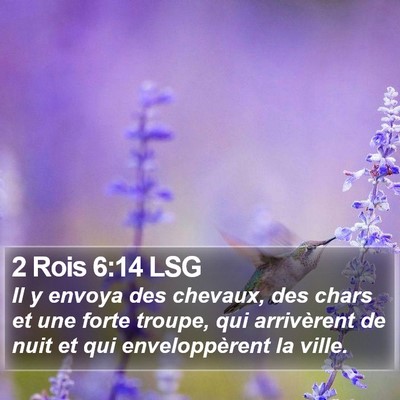 2 Rois 6:14 LSG Bible Verse Image