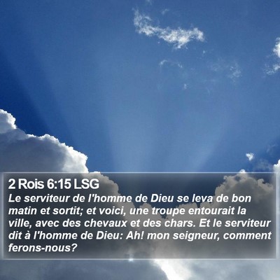 2 Rois 6:15 LSG Bible Verse Image