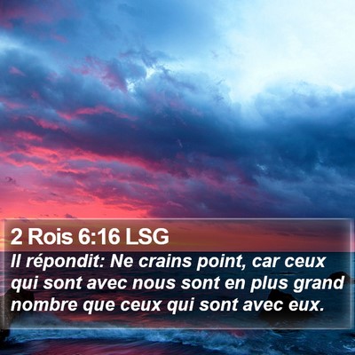 2 Rois 6:16 LSG Bible Verse Image