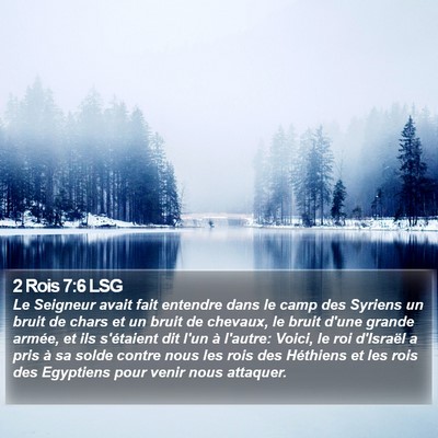 2 Rois 7:6 LSG Bible Verse Image